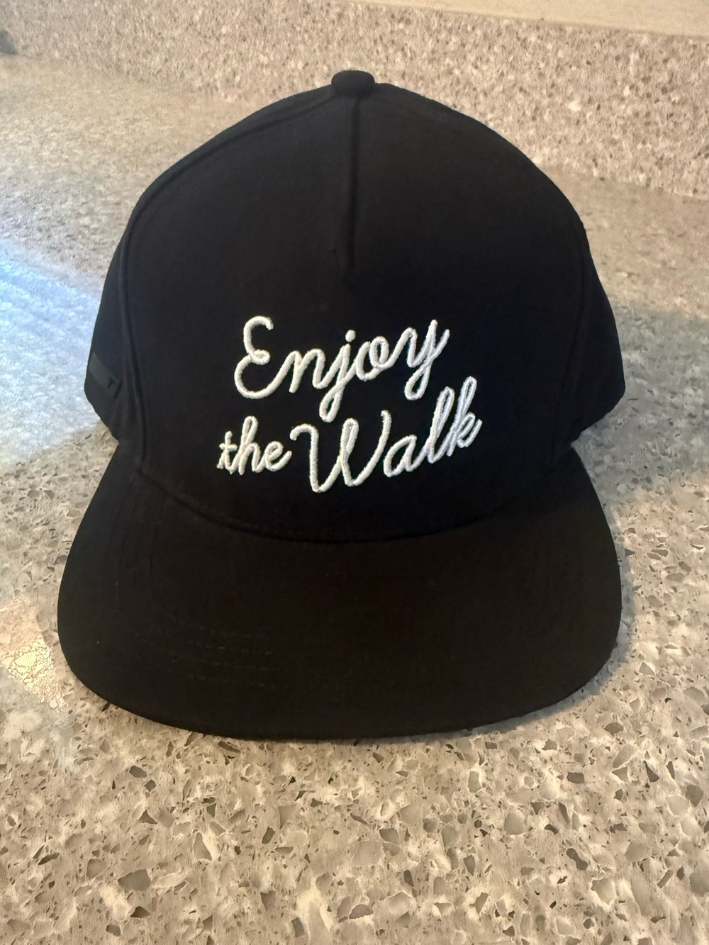 Enjoy the Walk Black golf Cap